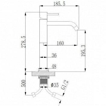 Sanifun wastafelmengkraan Apollo XL Chroom - 2