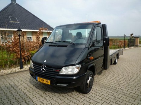 Mercedes-Benz Sprinter - 411 CDI 2.2 402 Autotransporter , oprijwagen Airco nette staat en net gekeu - 1