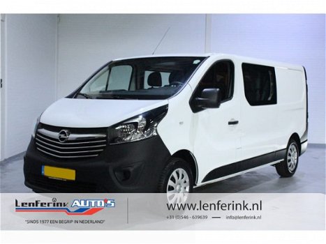 Opel Vivaro - 1.6 CDTI Edition 125pk L2H1 Dubbel Cabine, Navi, Airco, Achterdeuren 270 Graden, PDC, - 1