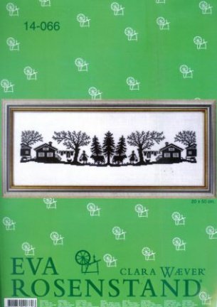 EVA ROSENSTAND BORDUURPAKKET SILHOUETTE ZWART/WIT 066 - nr. 1