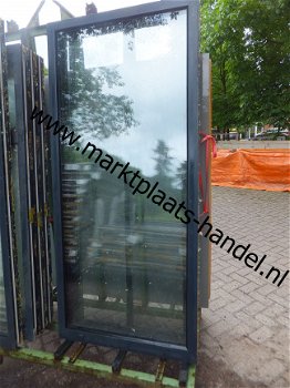 2x Aluminium raamkozijn met vast isoglas 80x185 cm (a34)14 - 1