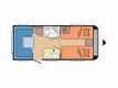 Hobby On Tour 470 UL Compacte reiscaravan met aparte bedden. - 2 - Thumbnail