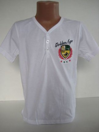wit shirt met v- hals in mt 146/152 (nr:4150) - nr. 1