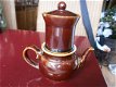 V&B (Villeroy en Boch) koffiepotje met filter en dekseltje, bruin ....nr 1 - 1 - Thumbnail