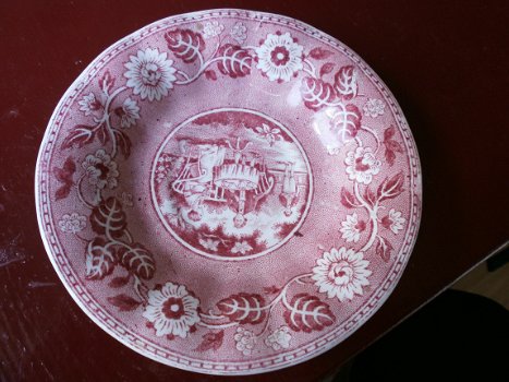 S.C.Maastricht tea drinker schotels roze/rood - 1