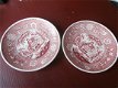 S.C.Maastricht tea drinker schotels roze/rood - 2 - Thumbnail