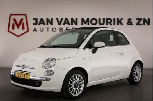 Fiat 500 - 0.9 TwinAir Lounge CABRIO | AIRCO | HALF LEDER | PDC - 1