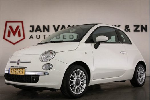 Fiat 500 - 0.9 TwinAir Lounge CABRIO | AIRCO | HALF LEDER | PDC - 1