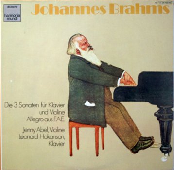 ELPEE - Brahms - Die 3 Sonaten - Jenny Abel violine, Leonard Hokanson, piano - 0