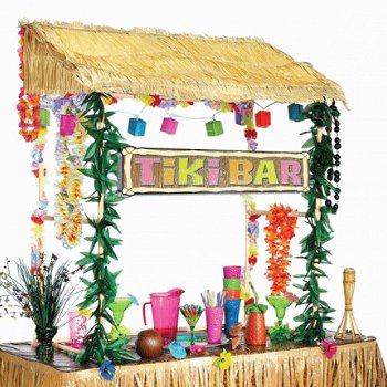 Tiki Bar Hut hawai versiering - 4