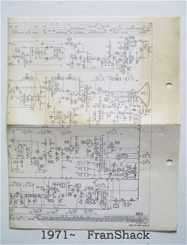 [1971~] X20T731/65 schema Z/W TV, Philips - 1