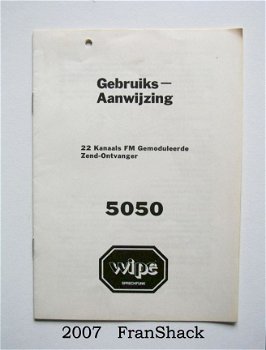 [2007~] Wipe 5050 CB-Zend-Ontvanger, Wipe Sprechfunk - 1