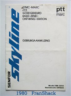 [1980~] Gebruiksaanwijzing Model SM-2010, Senfor Skyline