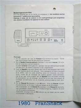 [1980~] Gebruiksaanwijzing Model SM-2010, Senfor Skyline - 3