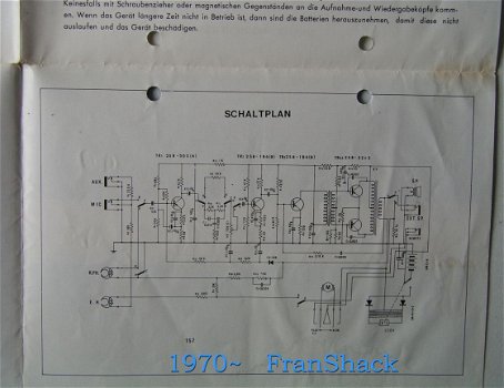 [ 1970~] Solid State Kassetten Recorder (Duits talig), Modell P-165 - 4