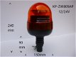 Flitser 4 LEDS Oranje/Amber 12/24V E-keur signaleringsleds Flitsers - 5 - Thumbnail