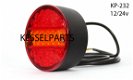 Flitser 4 LEDS Oranje/Amber 12/24V E-keur signaleringsleds Flitsers - 6 - Thumbnail