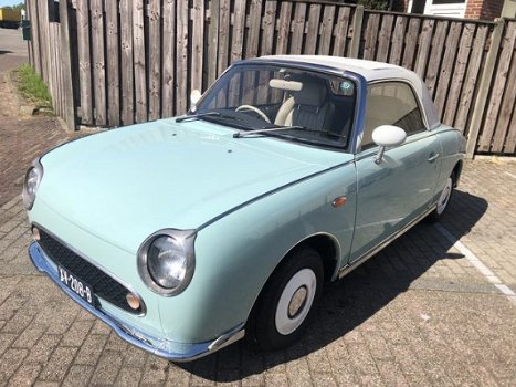 Nissan Figaro - 004 Pale Aqua, airco, Turbo, Automaat - 1