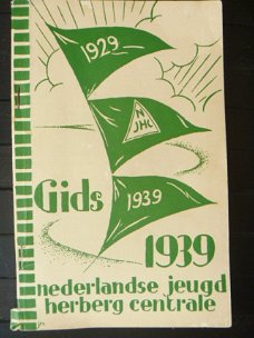 Nederlandse Jeugdherberg Centrale - Gids 1939 + kaart en 2 inserts