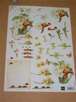 3D knipvel (A4) --- BLOEMEN --- Marianne Design MB 0079 --- DIVERSE AFBEELDINGEN
