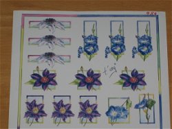 3D Knipvel (A4) --- BLOEMEN --- Marianne Design IT 466 --- DIVERSE KLEINE BLOEMPJES