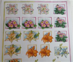 3D Knipvel (A4) --- BLOEMEN --- Marianne Design IT 425 --- DIVERSE KLEINE BLOEMPJES