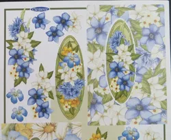3D knipvel (A4) --- BLOEMEN --- Marianne Design EG 5255 --- BLOEMEN met een BIJPASSENDE ACHTE