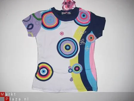 blauw shirt met opdruk in mt 98/104 AANBIEDING!!! - nr. 1