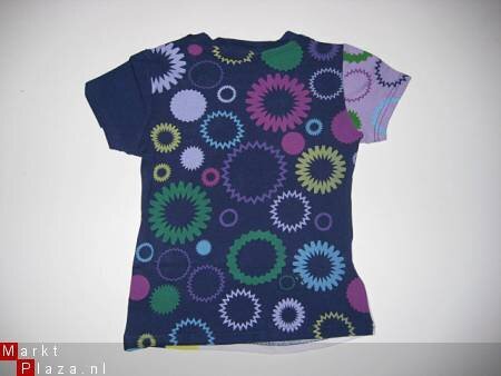 blauw shirt met opdruk in mt 98/104 AANBIEDING!!! - Afbeelding 2