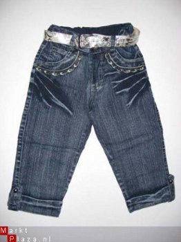 capri jeans in mt 122/128 kleur goud - 1