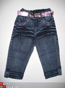 capri jeans in mt 134/140 kleur roze - 1