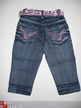 capri jeans in mt 134/140 kleur roze - 2