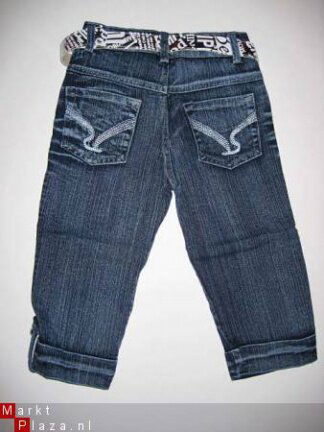 capri jeans in mt 98/104 kleur zilver - Afbeelding 2
