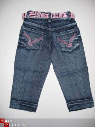 capri jeans in mt 98/104 kleur roze - Afbeelding 2
