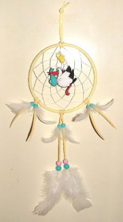 BABY met OOIEVAAR Dromenvanger / Dreamcatcher: Ring=13cm