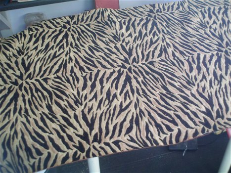 Zebra stof - 66x95cm - voor footstool - NIEUW !! - 1