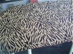 Zebra stof - 66x95cm - voor footstool - NIEUW !! - 1 - Thumbnail