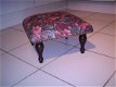 Palermo stof BURGUNDY - voor een footstool 37x45cm. - 5 - Thumbnail