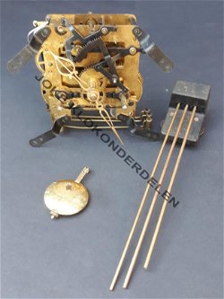 === Pendule uurwerk = Juba = gebruikt === 39731