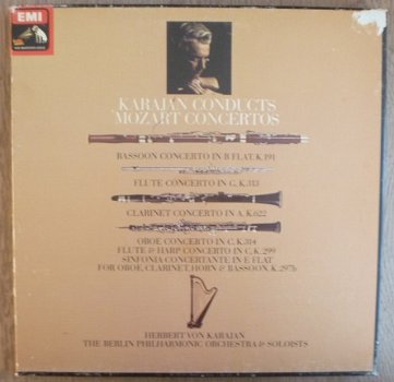 Karajan Conducts Mozart Concertos - Berlin Philharmonic Orchestra & Soloists - Box 3 LP's - 1972 + b - 1