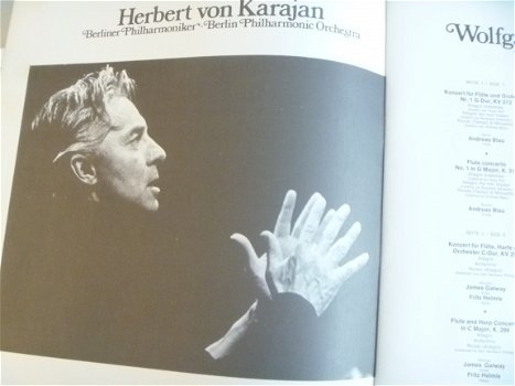 Karajan Conducts Mozart Concertos - Berlin Philharmonic Orchestra & Soloists - Box 3 LP's - 1972 + b - 3