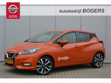 Nissan Micra - 0.9 IG-T Tekna Navigatie, AVM, Bose, LED Koplampen, 17