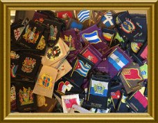 Partij Turmac zijdjes : vlaggen en landen, 200 stuks