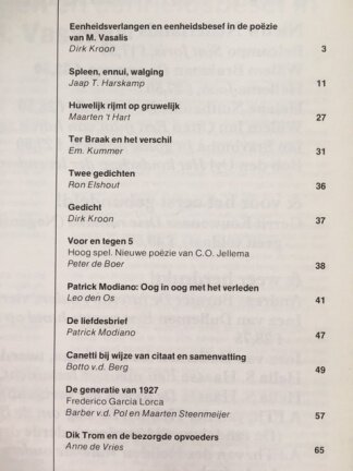 Bzzlletin 115 - M. Vasalis, Frederik van Eeden, Maarten 't Hart, Menno ter Braak, C.O. Jellema e.a. - Afbeelding 2