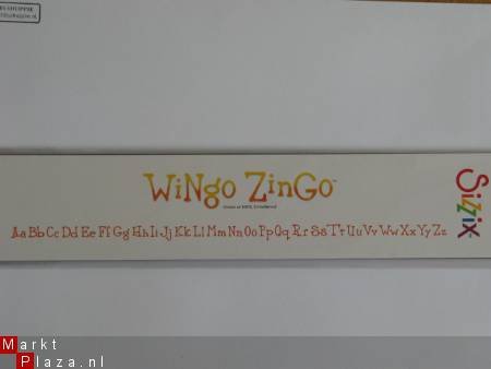 OP=OP Sizzix decorative strip wingo zingo alphabet - 1