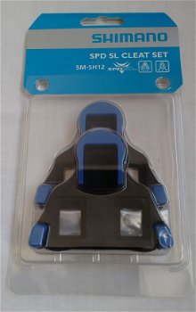 Shimano Schoenplaatjes SM-SH12 (blauw) voor SPD-SL pedalen - 1