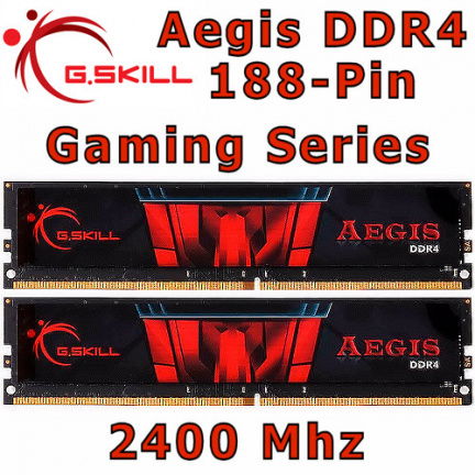 G.Skill 4GB DDR4 2400Mhz Geheugen | Aegis Gaming | NIEUW - nr. 1