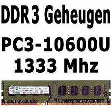 2GB & 4GB DDR3 1333-1600 Mhz Desktop Geheugen 10600U 12800U