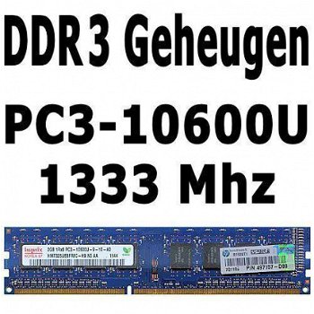 2GB & 4GB DDR3 1333-1600 Mhz Desktop Geheugen 10600U 12800U - 2