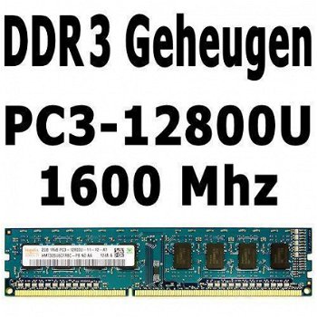 2GB & 4GB DDR3 1333-1600 Mhz Desktop Geheugen 10600U 12800U - 3